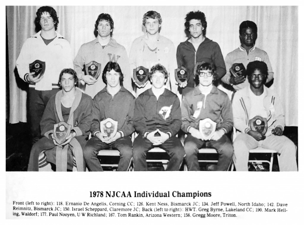 1978 NJCAA National Wrestling Champions