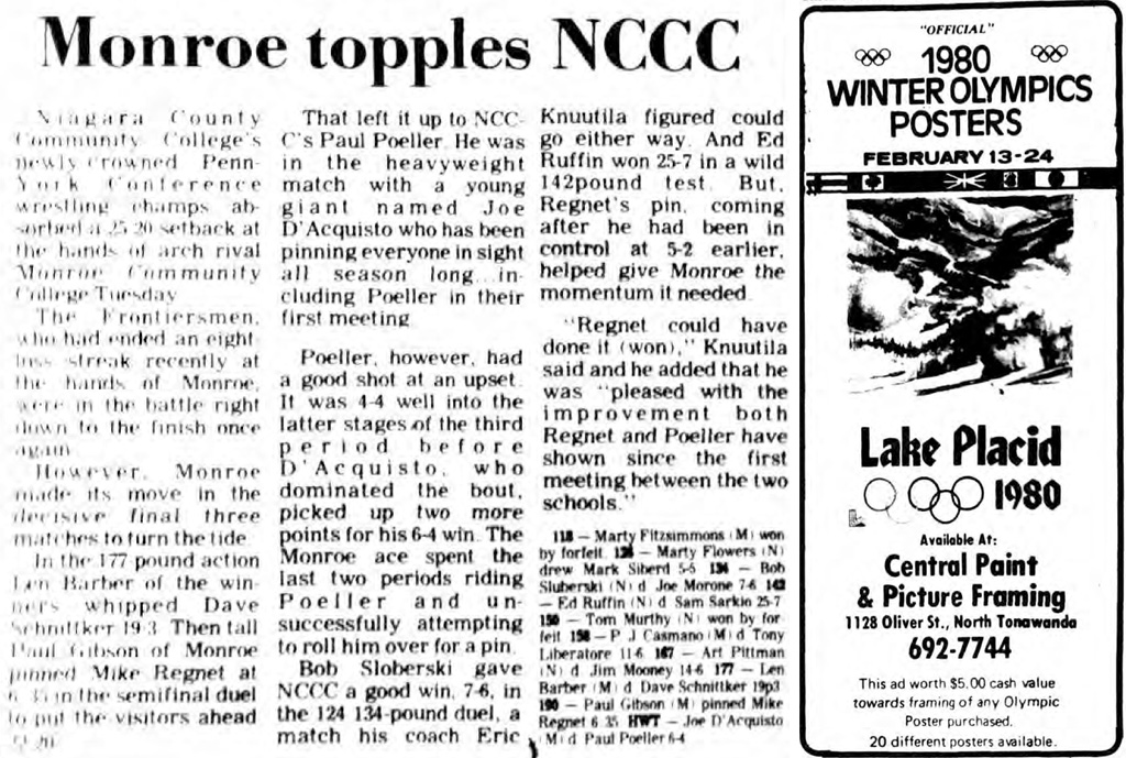 Monroe topples NCCC