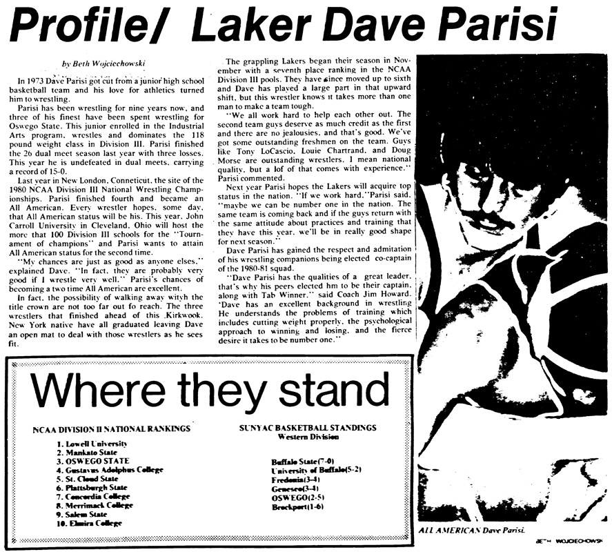 Profile: Laker Dave Parisi