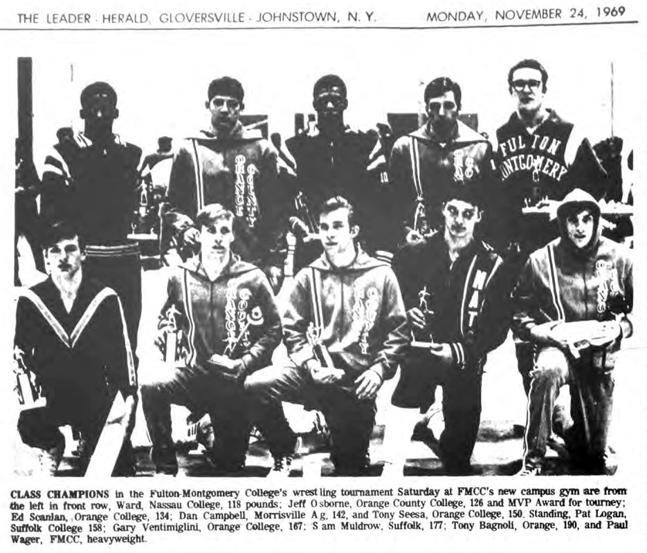 FMCC Wrestling Tournament Champions