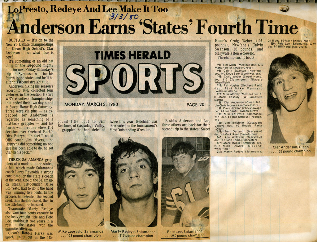 Anderson Earns 'States' Fourth Time