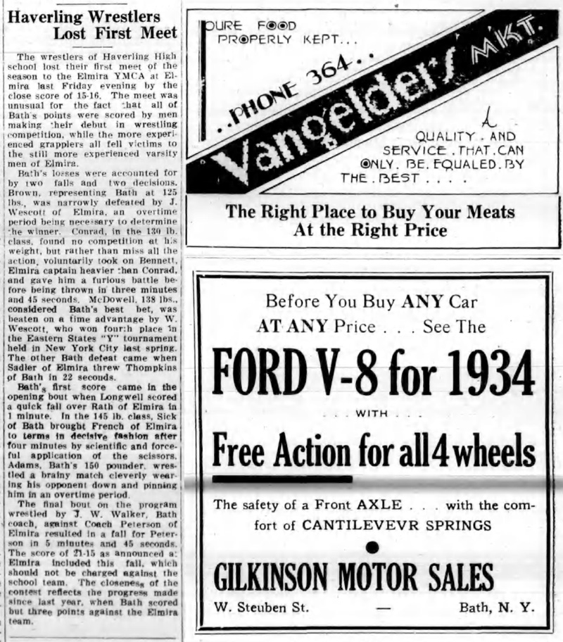 Haverling Wrestlers Lost First Meet