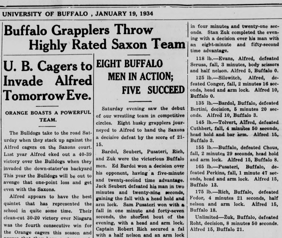 Buffalo Grapplers Throw Highly Rated Saxon Team