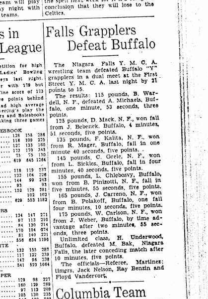 Falls Grapplers Defeat Buffalo