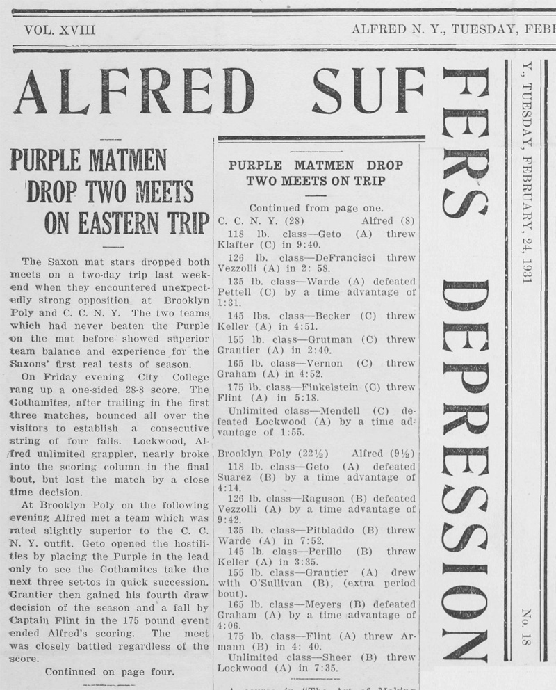 Alfred Suffers Depression