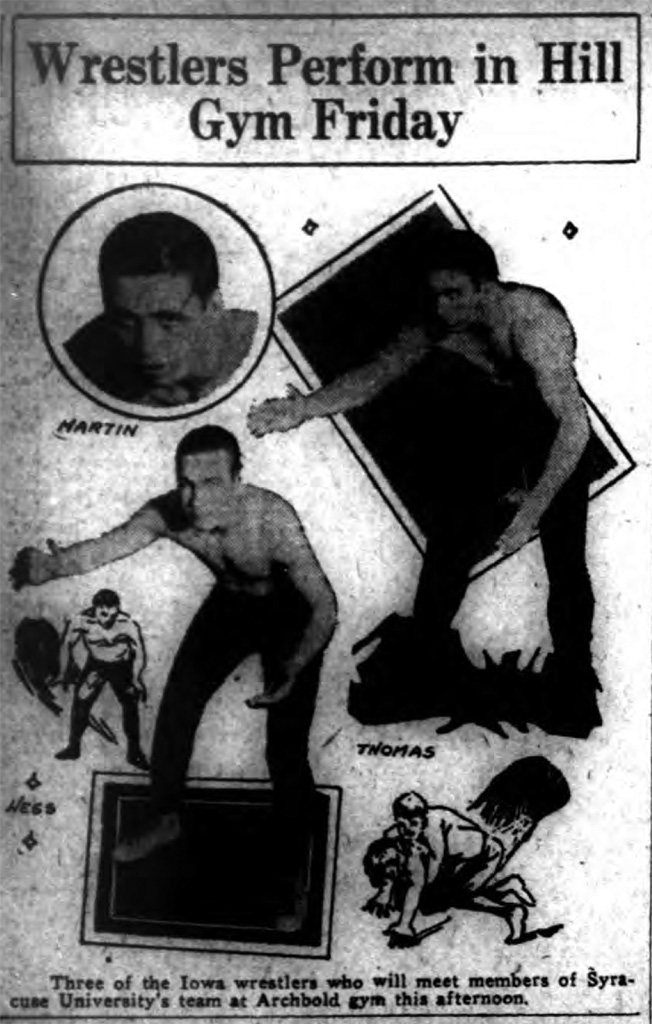 Wrestlers Perform in Hill Gym Friday