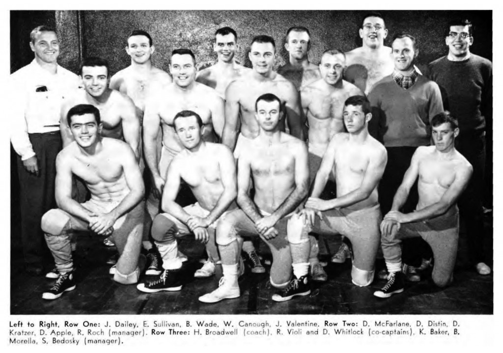 1957-1958 Ithaca College Bombers Varsity Wrestling