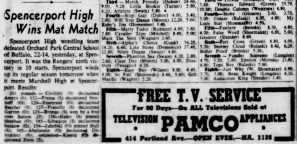 Spencerport High Wins Mat Match