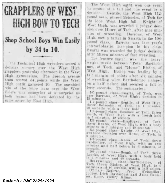 Grapplers of West High Bow to Tech