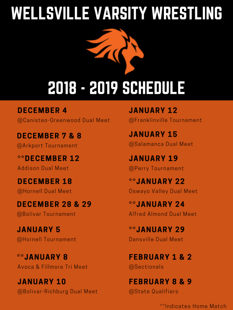 2018-2019 Wellsville Lions