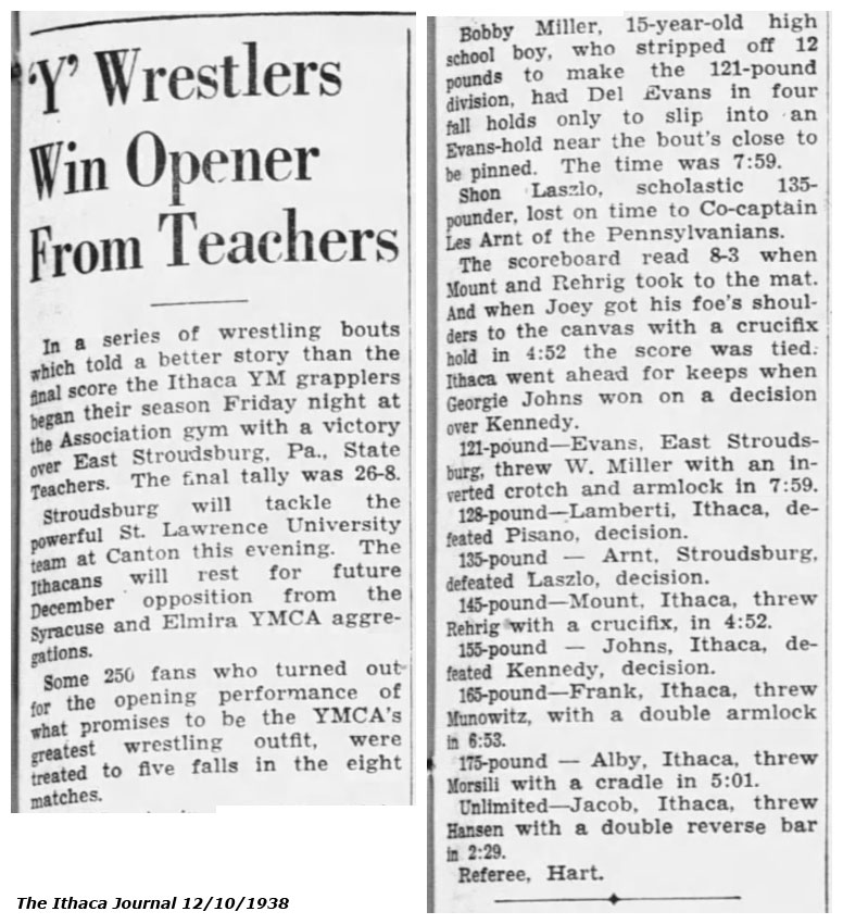 'Y' Wrestlers Win Opener From Teachers