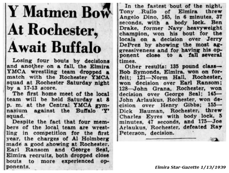 Y Matmen Bow At Rochester, Await Buffalo