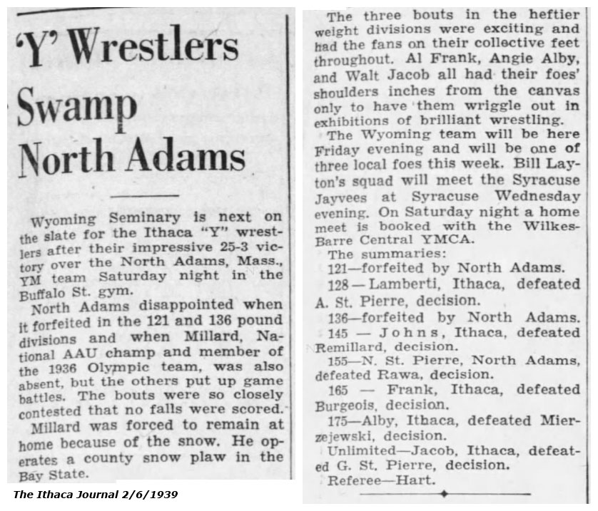 'Y' Wrestlers Swamp North Adams