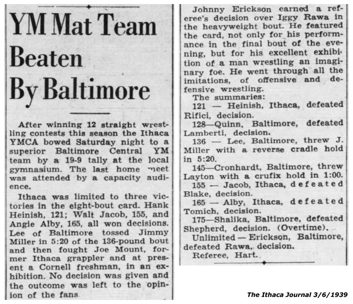 YM Mat Team Beaten By Baltimore