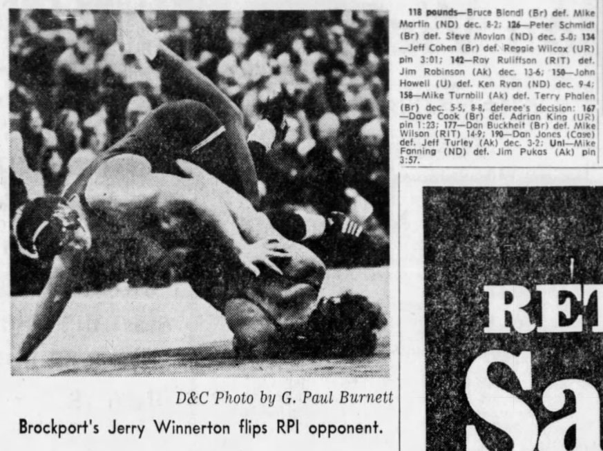 Brockport's Jerry Winterton