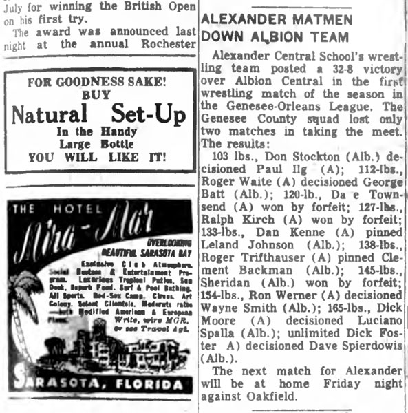 Alexander Matmen Down Albion Team