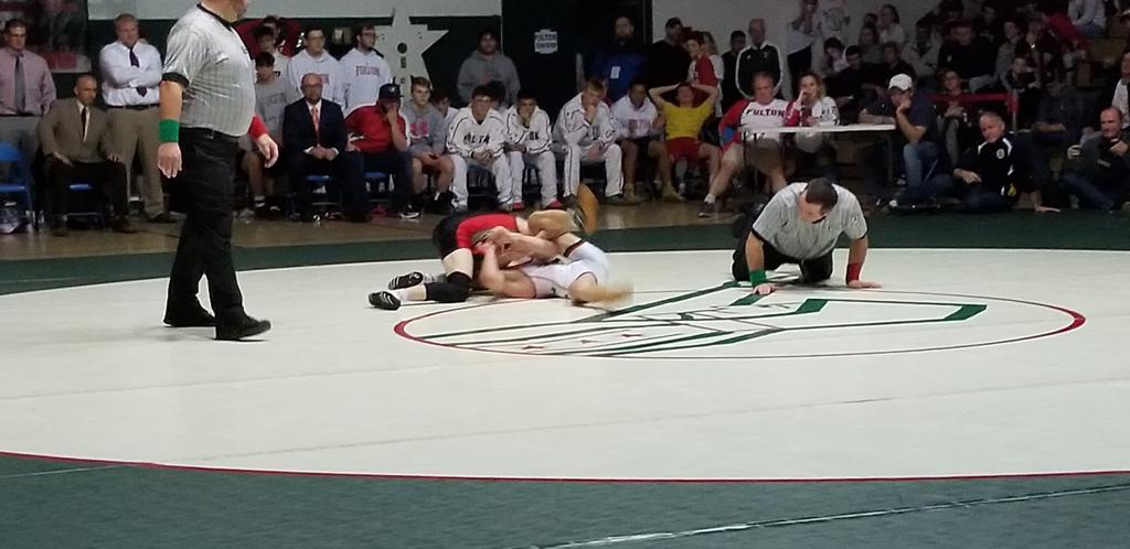 Gregor McNeil with the fall