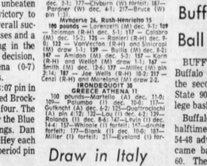 Irondequoit 30, Greece Athena 11