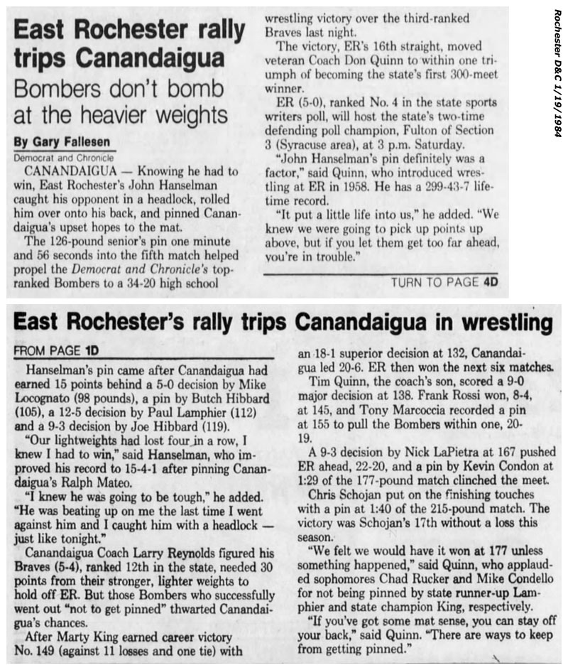 East Rochester rally trips Canandaigua
