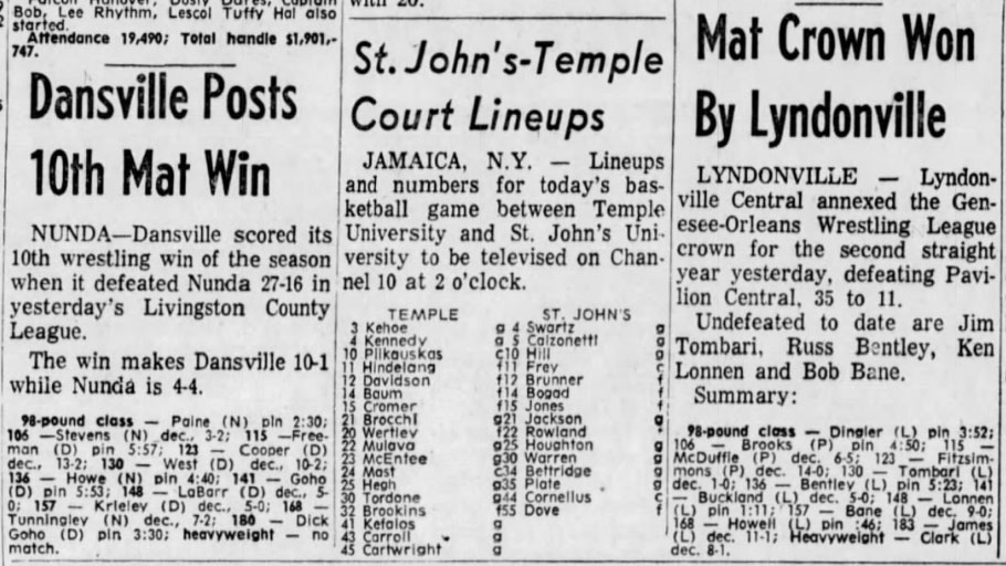 Mat Crown Won By Lyndonville