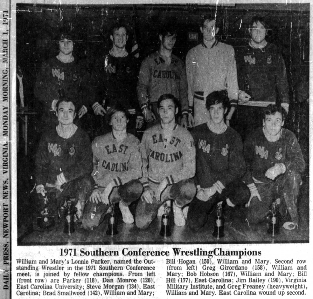 1971 Southern Conference Wrestling Champions