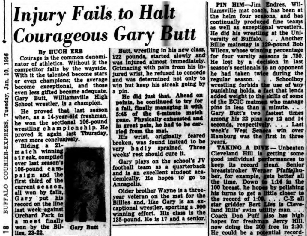 Injury Fails To Halt Courageous Gary Butt