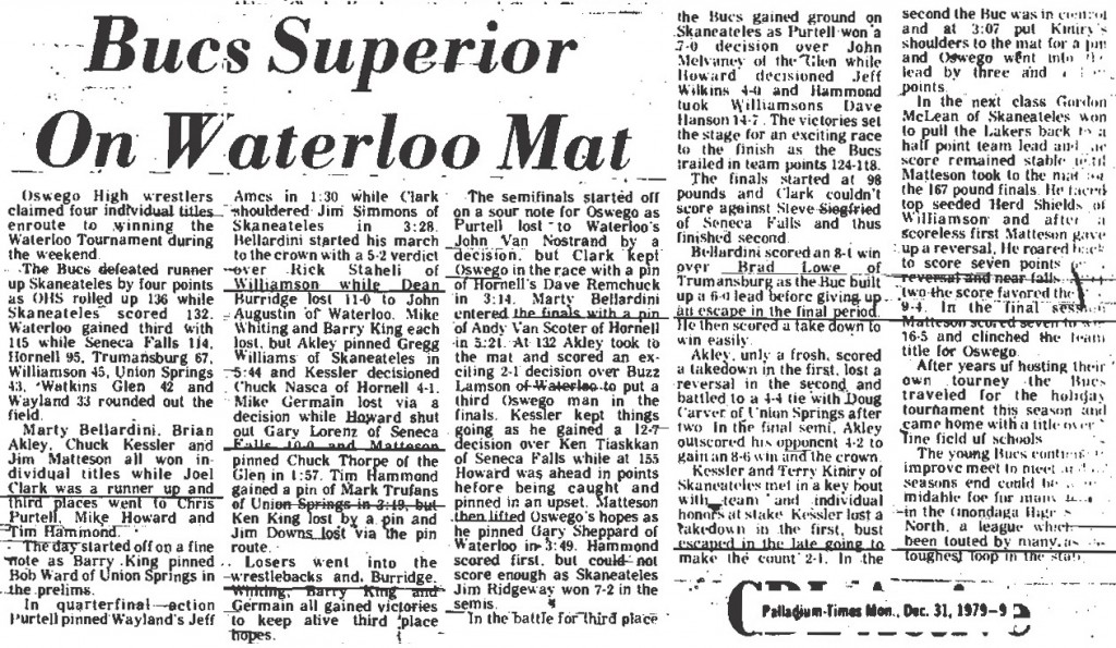 Bucs Superior On Waterloo Mat