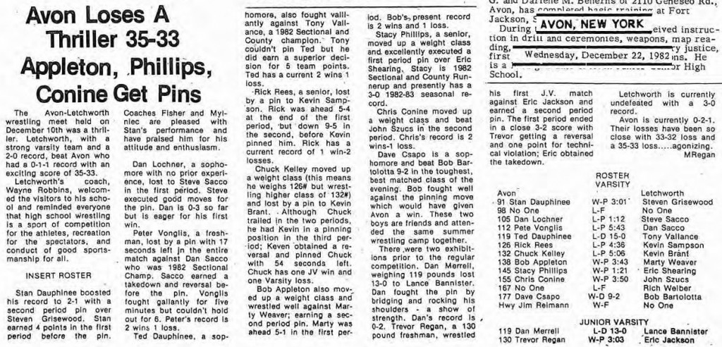 Avon Loses a Thriller