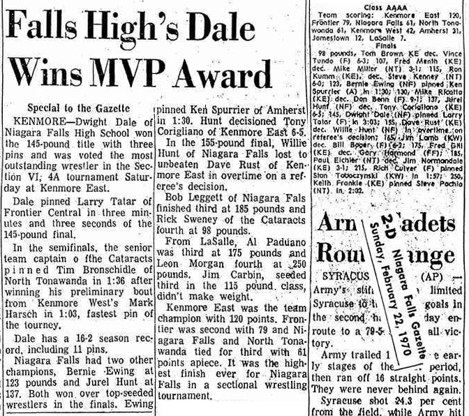 Falls Highs Dale Wins MVP Award