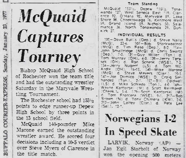 McQuaid Captures Tourney