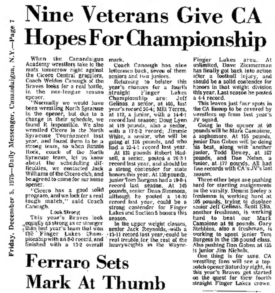 Nine Veterans Give CA Hopes For Championship