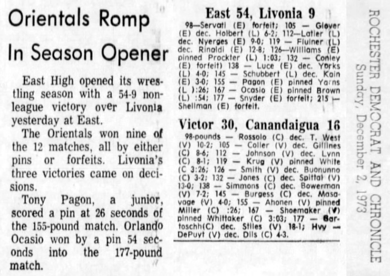 Orientals Romp In Season Opener