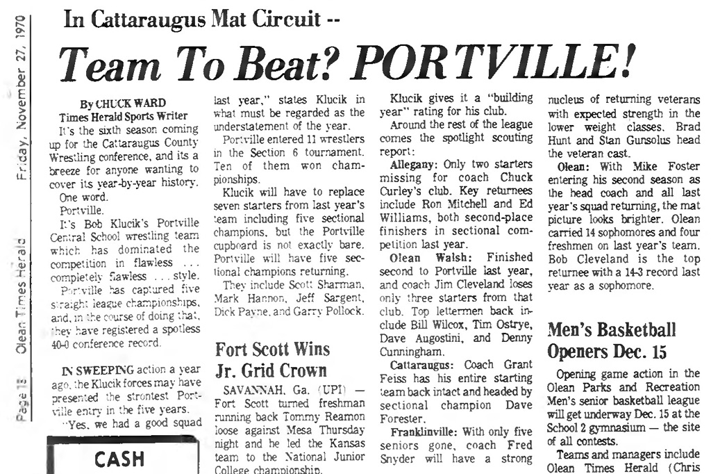 Team To Beat? PORTVILLE!