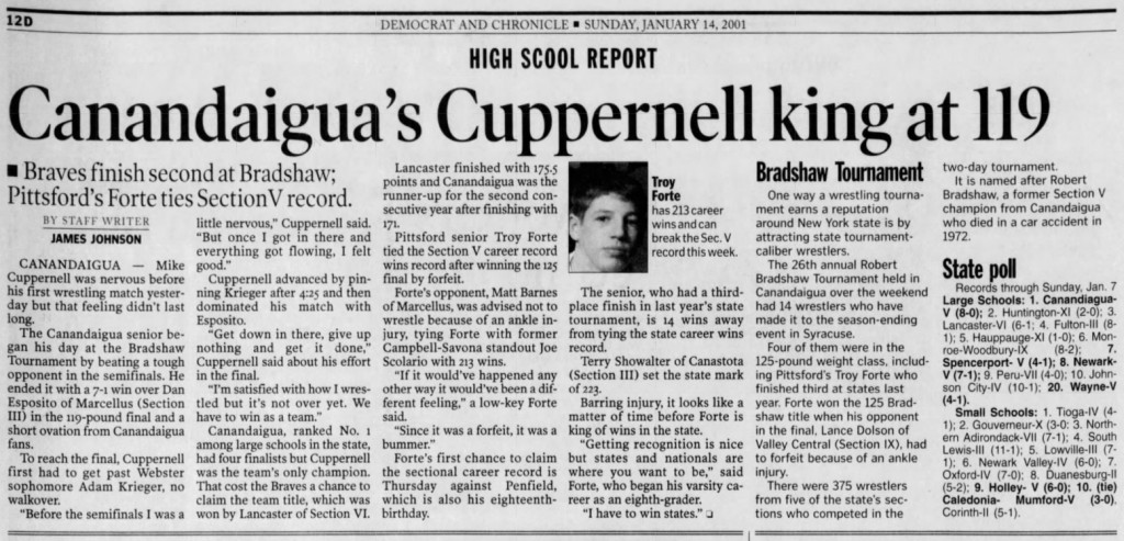 Canandaigua's Cuppernell is king at 119