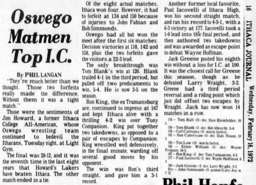 Oswego Matmen Top I.C.