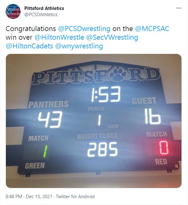 Panthers 43, Guest 16