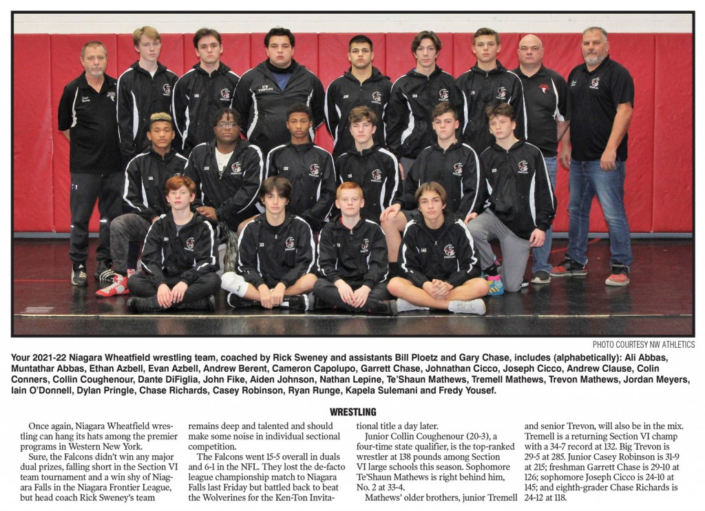 2021-2022 Niagara Wheatfield Falcons