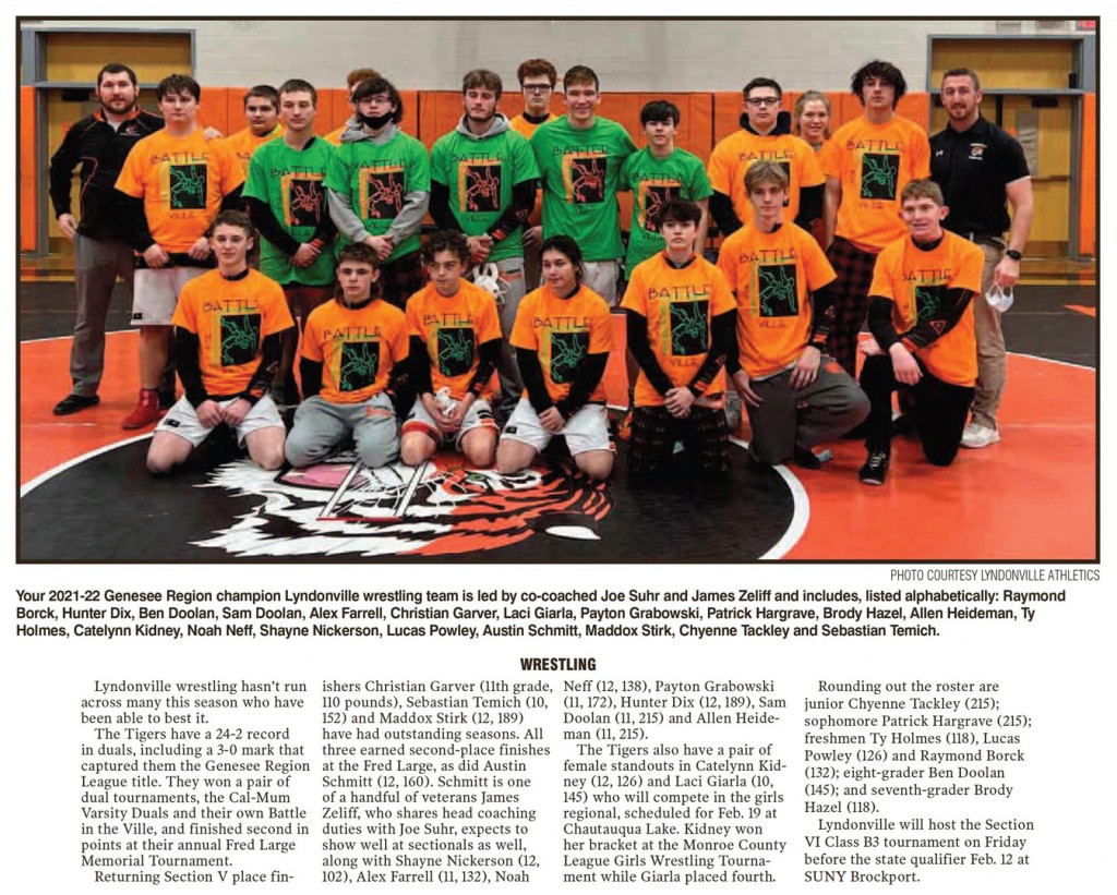 2021-2022 Lyndonville Tigers