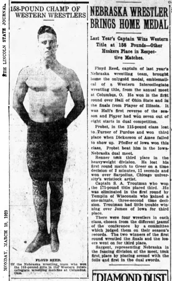 Nebraska Wrestler Brings Home Medal