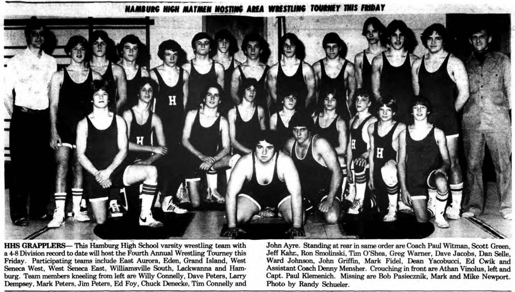 Hamburg High Matmen Hosting Area Wrestling Tourney