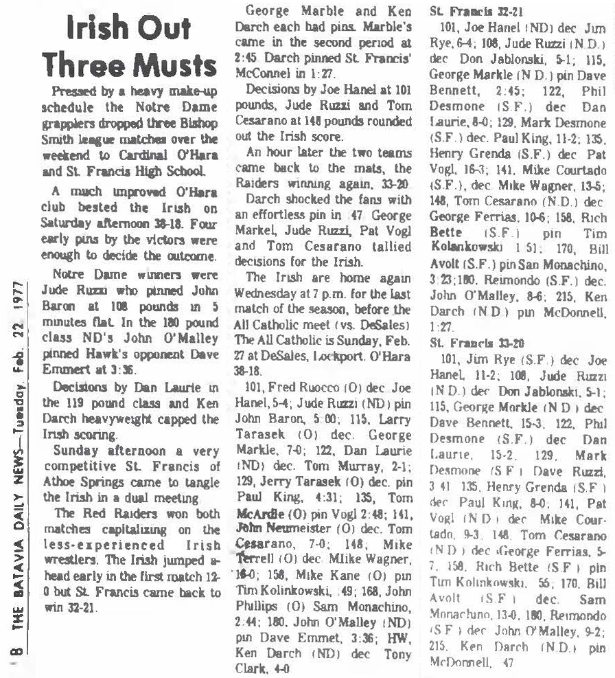 Irish Out Three Musts