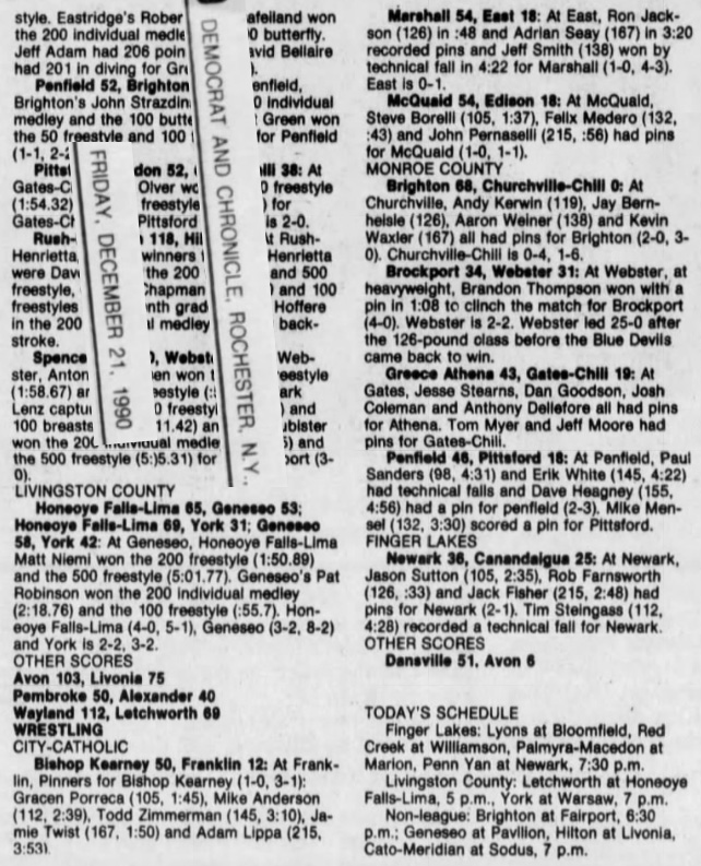 Brockport 34, Webster 31