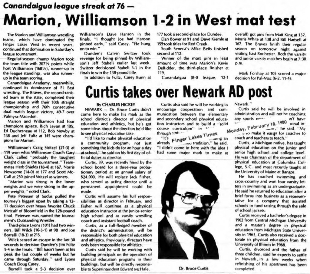 Marion, Williamson 1-2 in West mat test