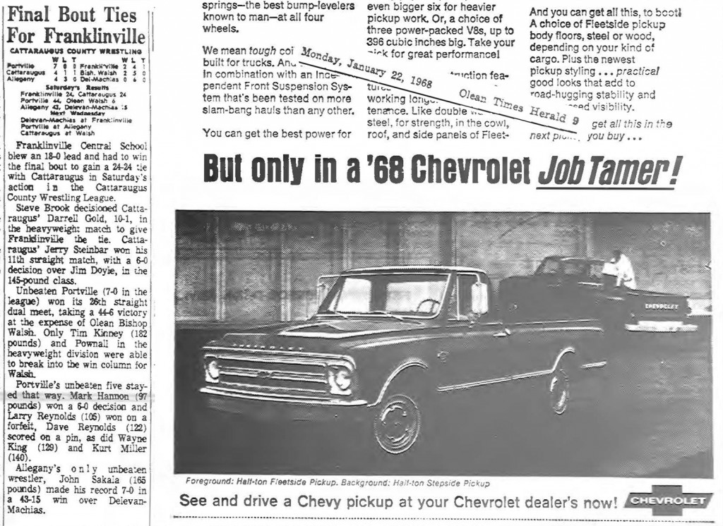 Portville 44, Olean Walsh 6