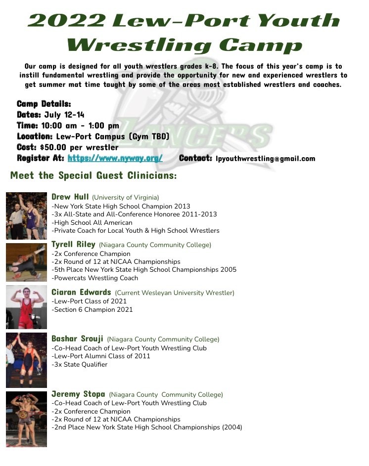 Lew-Port Youth Wrestling Camp