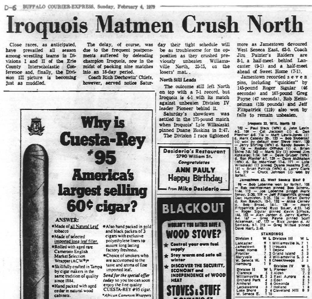 Jamestown devours West Seneca East