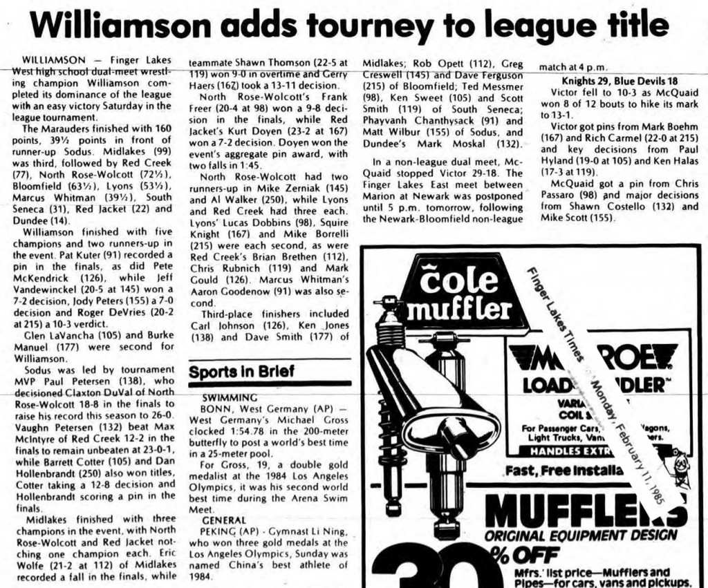 Williamson adds tourney to league title