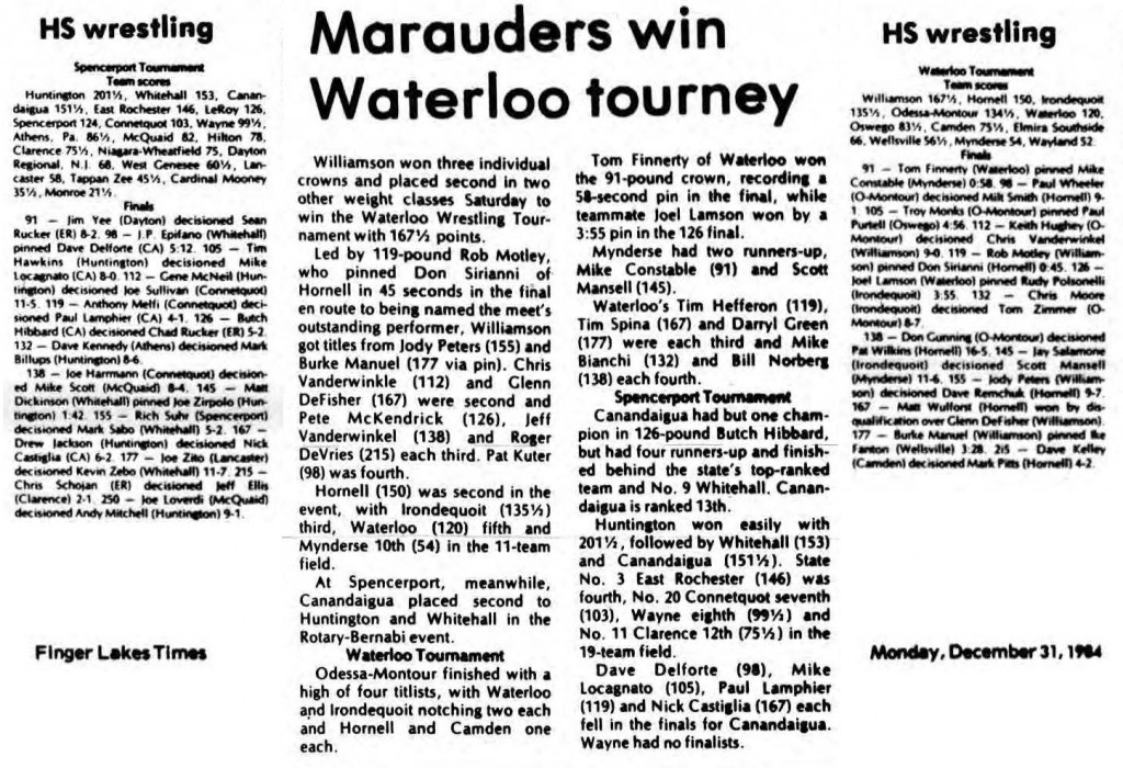 Marauders win Waterloo tourney