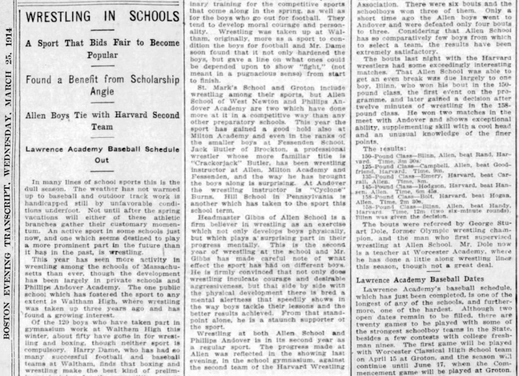Wrestling In Schools