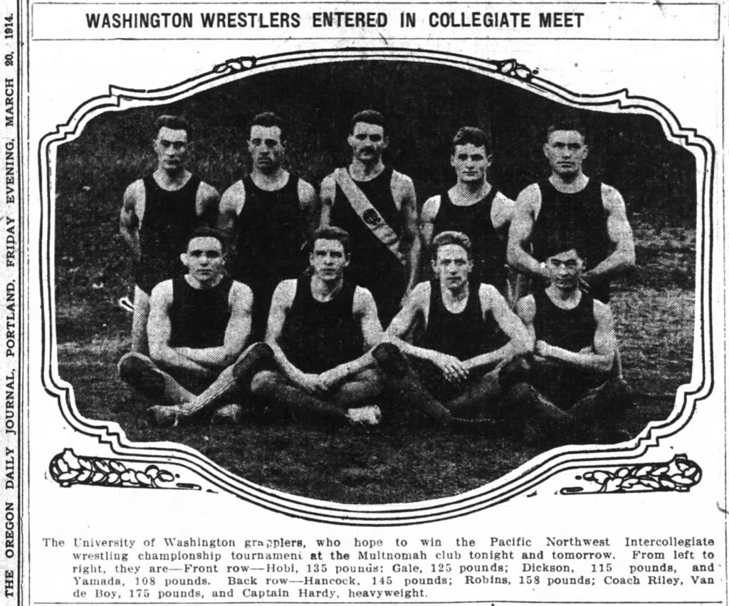 Washington Wrestlers Entered In Collegiate Meet